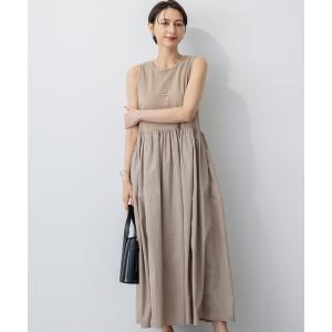 23区 (ニジュウサンク)【洗える】ギャザーコンビ ニットワンピース bk 23区（ニジュウサンク） ワンピース 「洗える」ギャザーコンビ ニット