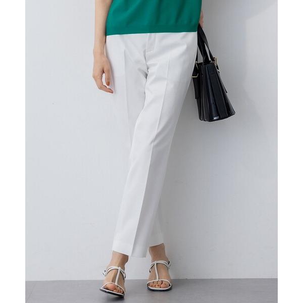パンツ 「UVケア/洗える」コンパクトクロス テーパード パンツ レディース