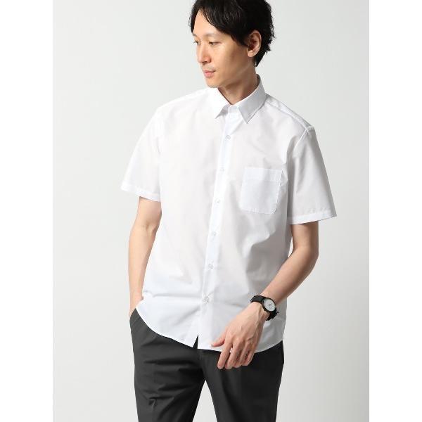 シャツ 隠しボタンダウンカラーシャツ 半袖 ノンアイロン ウォッシャブル メンズ