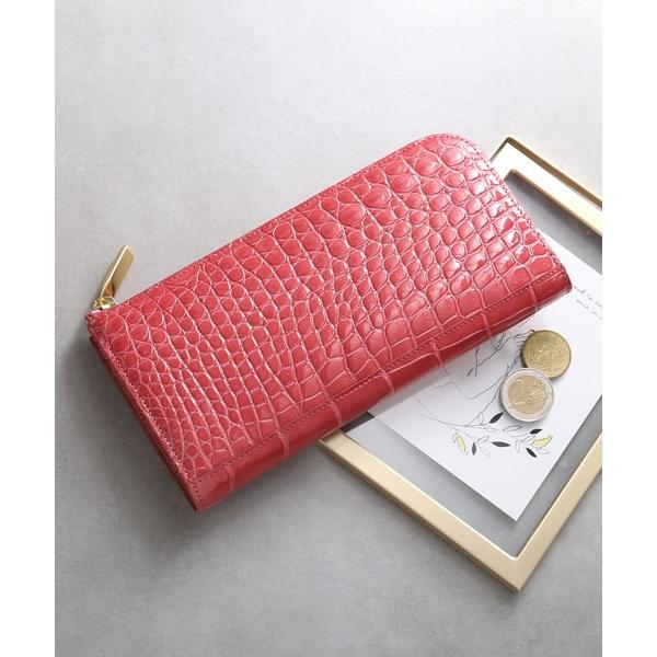 財布 「HALEINE」クロコダイルレザー 長財布 日本製 L字ファスナー レディース メンズ