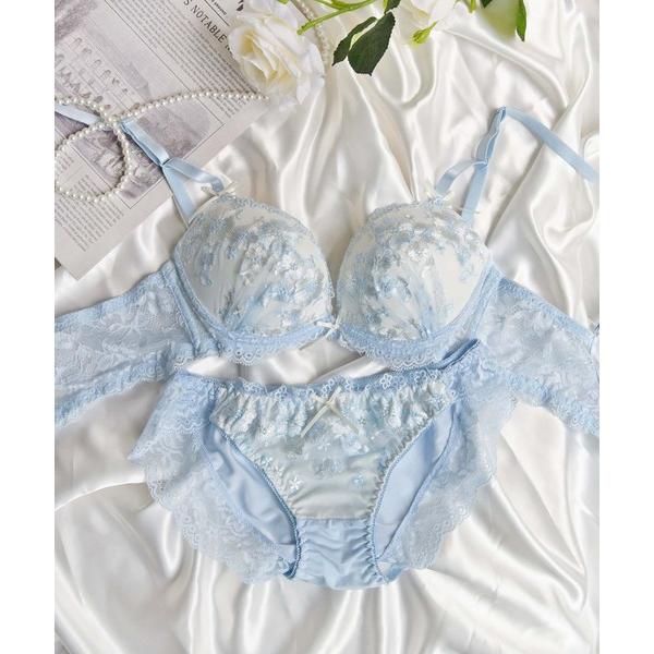 ブラジャー ショーツセット 「美谷間＆丸胸を叶える！ナチュ盛りメイクブラ♪」上下セット/A~D/脇高...