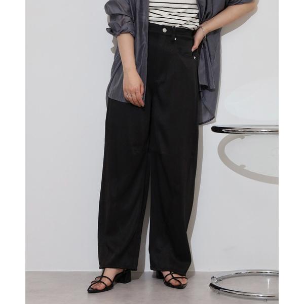 ジーンズ デニム デニムパンツ .works合繊デニムバレルレッグ レディース