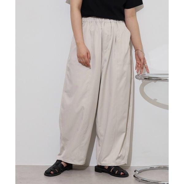 パンツ .works合繊吸水速乾コクーンパンツ レディース