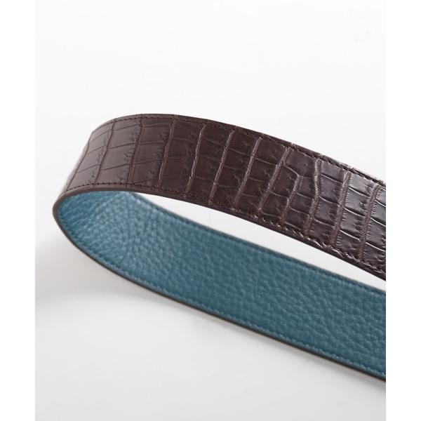 ショルダーバッグ バッグ クロコダイル 牛革ショルダーストラップ  40mm 太め レディース