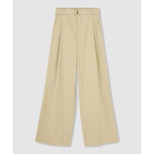 パンツ シェルタリングタックワイドパンツ レディース