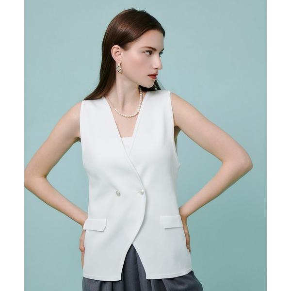 ニット セーター ミラノリブニットジレ レディース