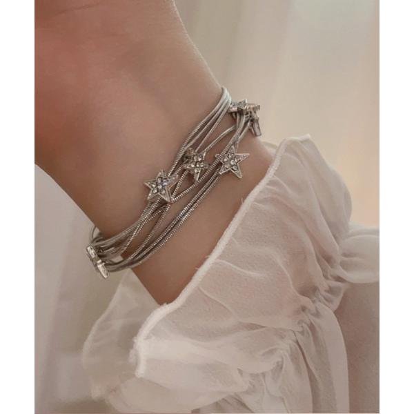 ブレスレット スターモチーフブレスレット レディース