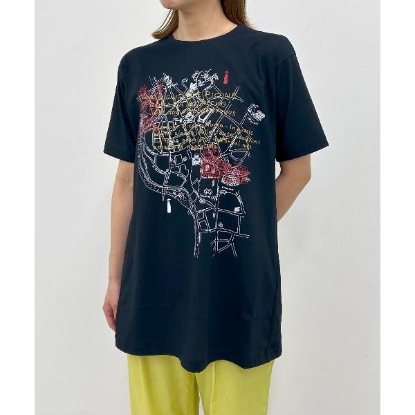 tシャツ 「オンラインストア・店舗限定商品」ＵＶ冷感地図イラストＴシャツ レディース