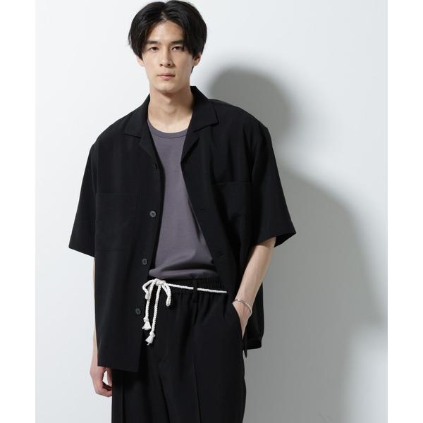 シャツ メランジドライオープンカラーシャツ（セットアップ可） メンズ