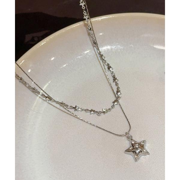 ネックレス 2set star necklace レディース