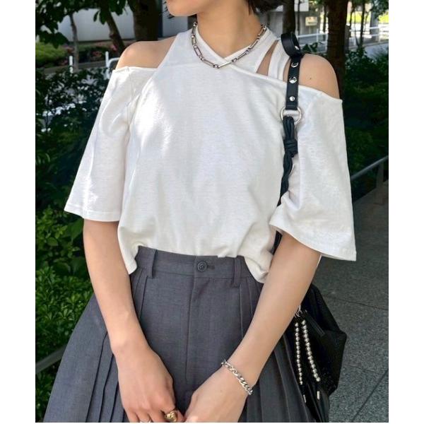 tシャツ MEDI ASYMMETRY LAYERED TOP レディース
