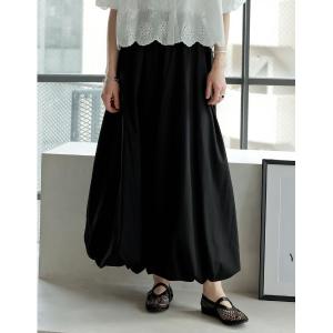 ロング スカート balloon volume long skirt /ギャザー ボリューム