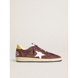 スニーカー Ball Star メンズ ヌバックレザー（チョコレートブラウン） レザースター＆ヒールタブ メンズ