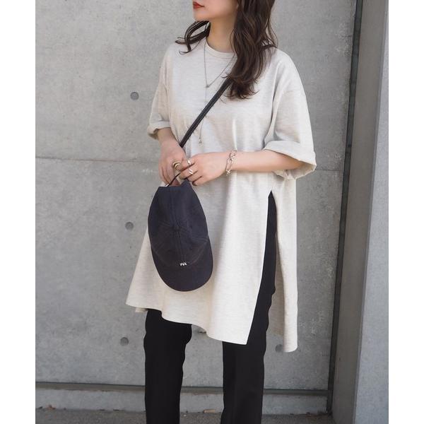 tシャツ side slit oversize tee /クルーネックサイドスリットオーバーサイズT...