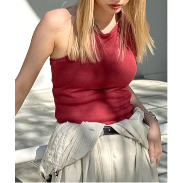 タンクトップ ノースリーブ MEDI DIMENSIONAL KNIT TANK レディース