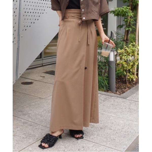 スカート MEDI WRAP LIKE WIDE WAIST SKIRT