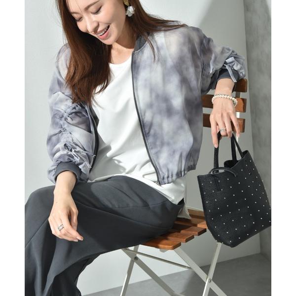 ブルゾン アウター Ｅボイルタイダイ柄ブルゾン レディース