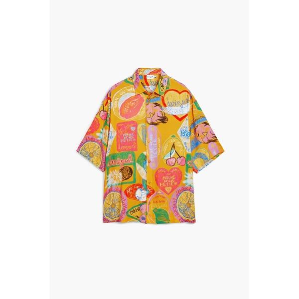 シャツ フルーツポップアート半袖シャツ メンズ