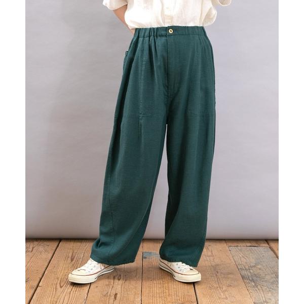 パンツ R4354 コックさんの綿麻カルゼパンツ レディース