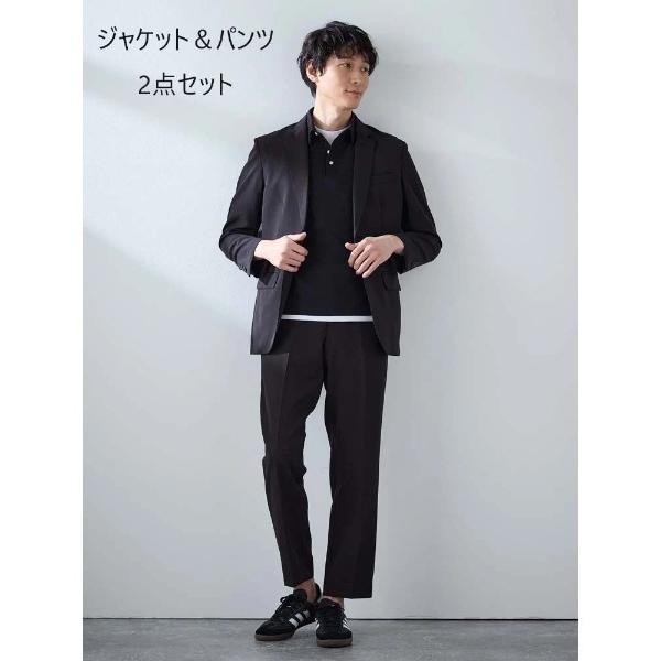 セットアップ 「裾上げ済み/上下セット」ライトセットアップ　ブラック/グレー/ネイビー メンズ