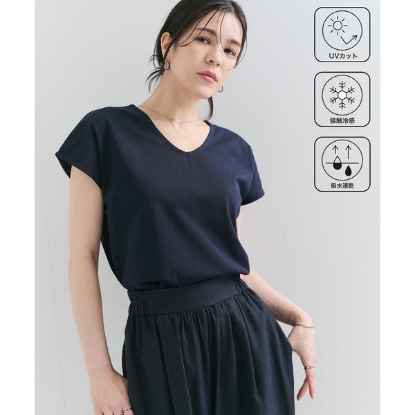 tシャツ 半袖 速乾 「UVケア/接触冷感/吸水速乾」AIR FROST　2WAYフレンチスリーブT...