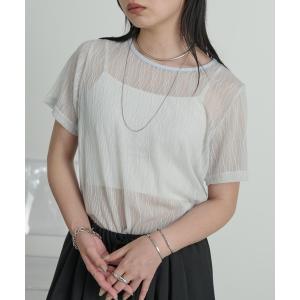 ORCIVAL（オーシバル） tシャツ シースルー ボートネックロング