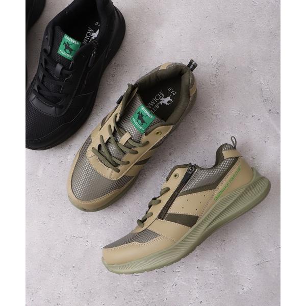 スニーカー GREENWICHPOLOCLUBサイドファスナーシューズ メンズ