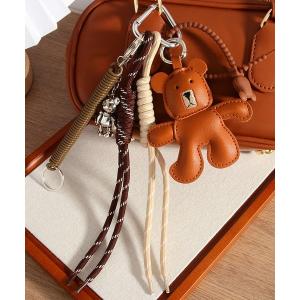 Revo. チャーム アニマル ボア パール リボン くま ベア ぬいぐるみ