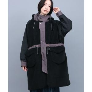 モッズコート コート ボア×キルトリバーシブルコート レディース