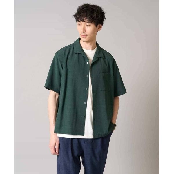 シャツ 「イージーケア/接触冷感」オープンカラーシャツ/リライト夏2「吸水速乾/UVカット」 メンズ