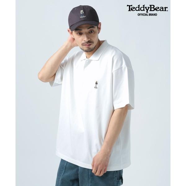 tシャツ 「TeddyBear/テディベア」刺繍半袖ポロシャツ「抗菌防臭」 メンズ