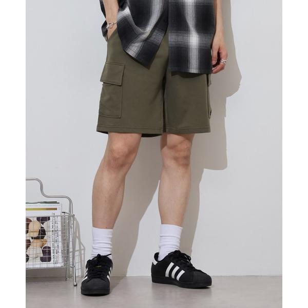 カーゴパンツ ミニ裏毛 ロゴ カーゴ ハーフパンツ メンズ レディース