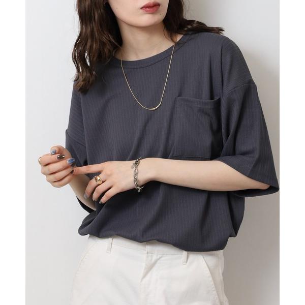 tシャツ ストライプジャガード 半袖 Tシャツ メンズ レディース