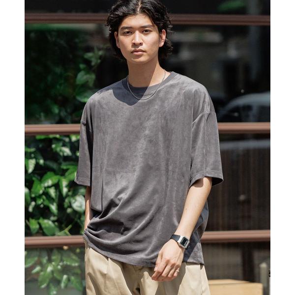 tシャツ カットスウェード/ビッグシルエットTシャツ メンズ
