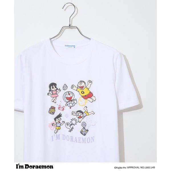 スマホショルダー tシャツ I'm Doraemon天竺半袖Tシャツ メンズ レディース