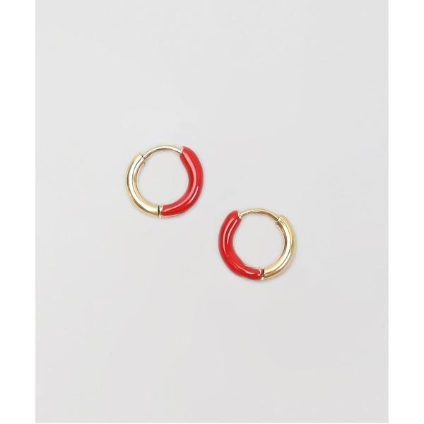 ピアス 金属アレルギー対応「ieLS」ステンレス　バイカラーエナメルフープ レディース メンズ