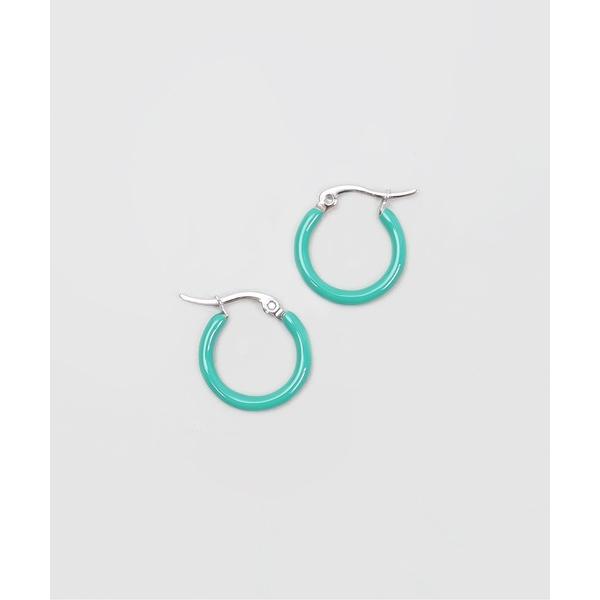 ピアス 金属アレルギー対応「ieLS」ステンレス カラーフープピアス レディース メンズ