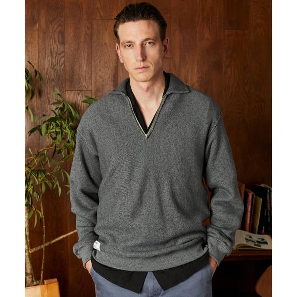 トレーナー スウェット Schott/ショット/SALT AND PEPPER HALF ZIP S...