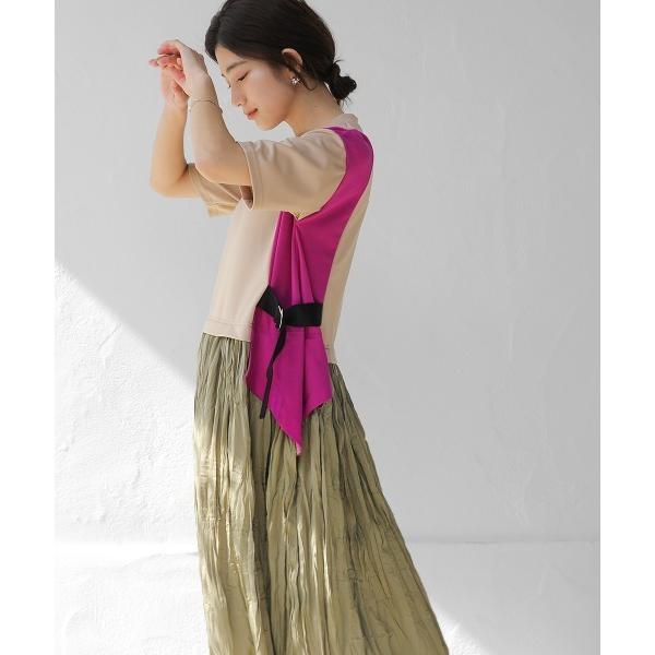 ワンピース 「はあちゅう×Bou Jeloud」ワッシャードッキングワンピース