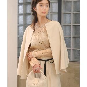 コート アウター 「オケージョンドレス/結婚式/2サイズ展開/SET ITEM/インナー付き/裏地付き」ケープ風ジャケット レディース