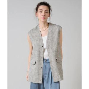 コート アウター シルク混オーバーサイズサマージレ レディース