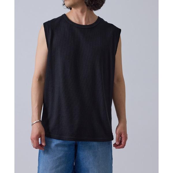 タンクトップ j.n.r.d/ワッフルノースリーブ メンズ