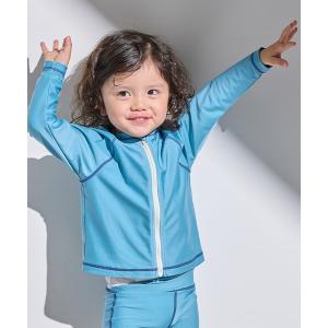 ラッシュガード 「for/c and」ジップラッシュガード（キッズ）「サスティナブル」 キッズ 子供 男の子 女の子