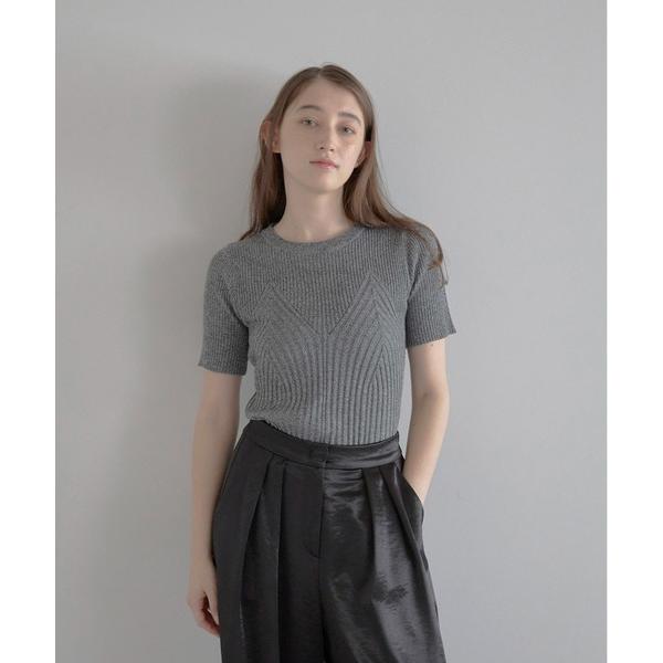 ニット セーター 「MINERTE」bustier style summer knit top / ...