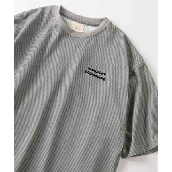 tシャツ 「81」ワンポイント刺繍 リンガーデザイン レトロボーダー Tシャツ/オーバーサイズ メン...