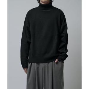 セーター ニット ウォッシャブルBIGニットタートル メンズ