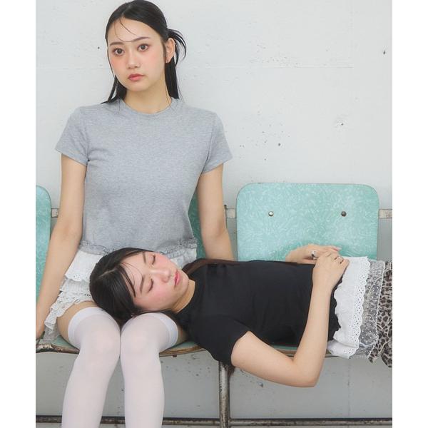 tシャツ 3.3 Field Trip／スソドットフリルT レディース