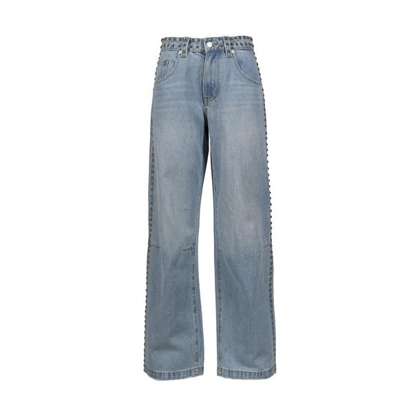 ジーンズ デニム デニムパンツ STUDDED COLOSSUS JEANS レディース
