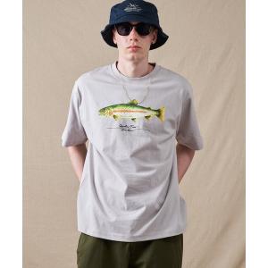 tシャツ フィッシュ プリント Tシャツ メンズ レディース