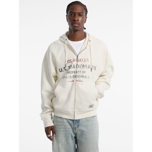 パーカー GUESS Originals Waffle Zip-Up Hoodie パーカー メンズ